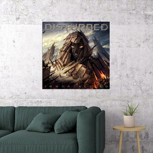 Disturbed Immortalized Album Cover Art Rock Music Poster Heavy Metal Band Music Print - xonomax