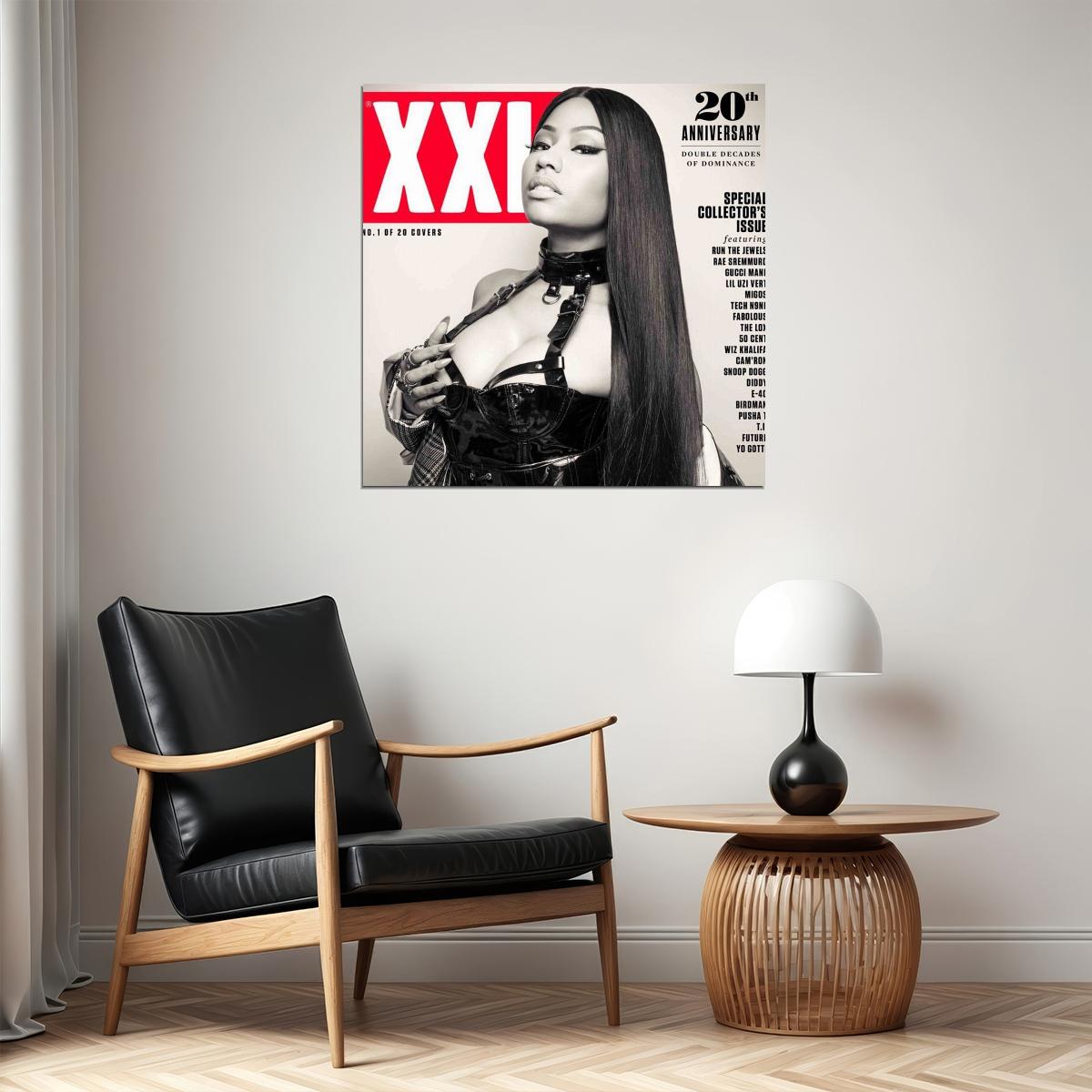 Nicki Minaj Music Poster Famous Rap Celebrity Wall Print - xonomax