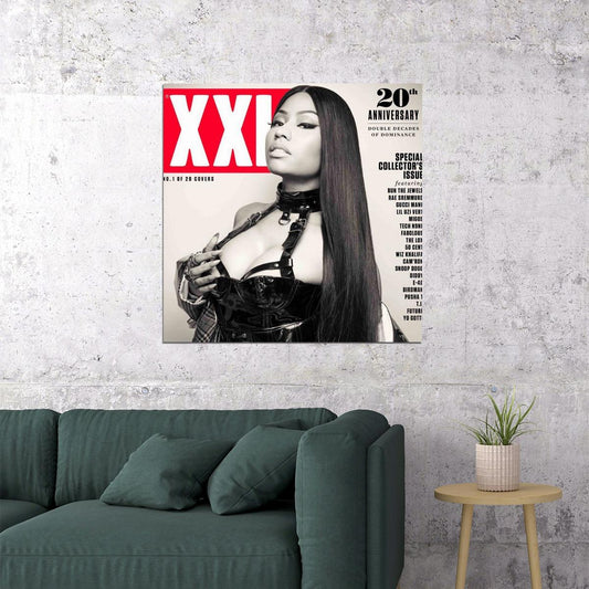 Nicki Minaj Music Poster Famous Rap Celebrity Wall Print - xonomax