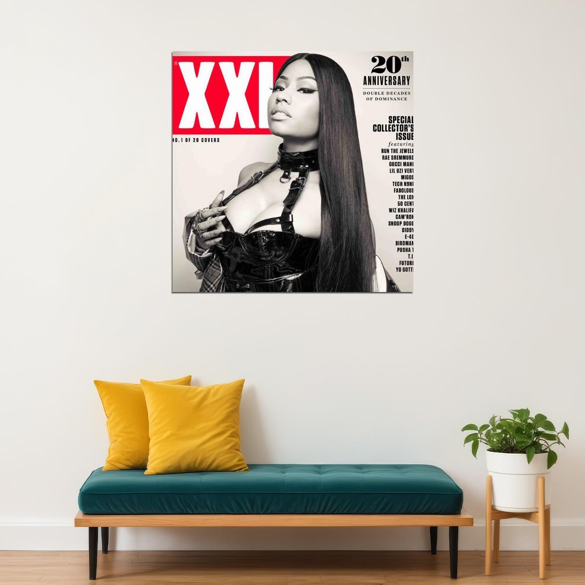 Nicki Minaj Music Poster Famous Rap Celebrity Wall Print - xonomax