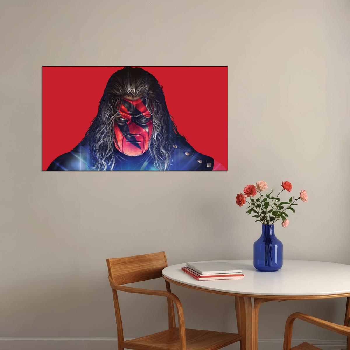 Superstar Kane Wrestling Poster Iconic Wwe Legend Wall Art - xonomax
