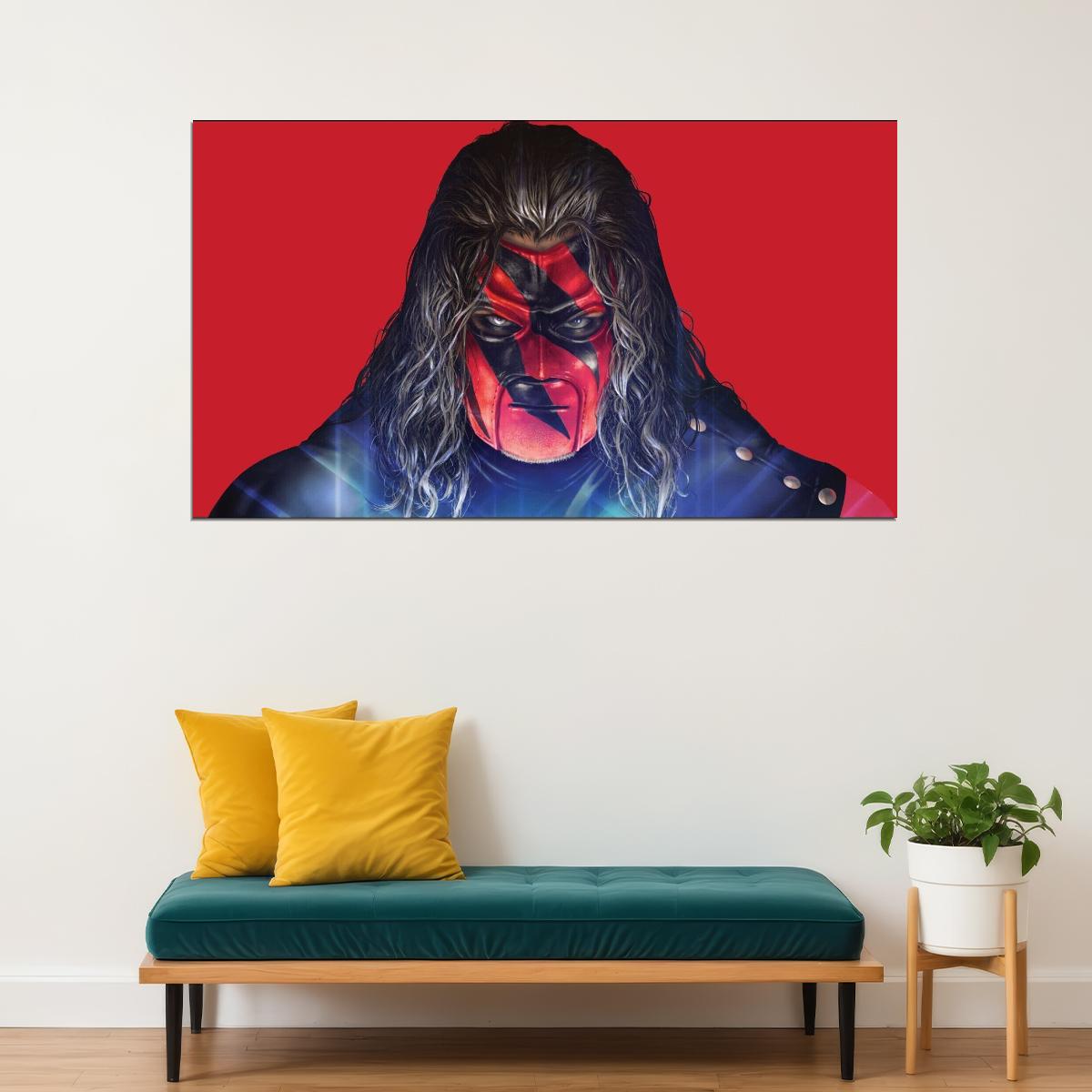 Superstar Kane Wrestling Poster Iconic Wwe Legend Wall Art - xonomax