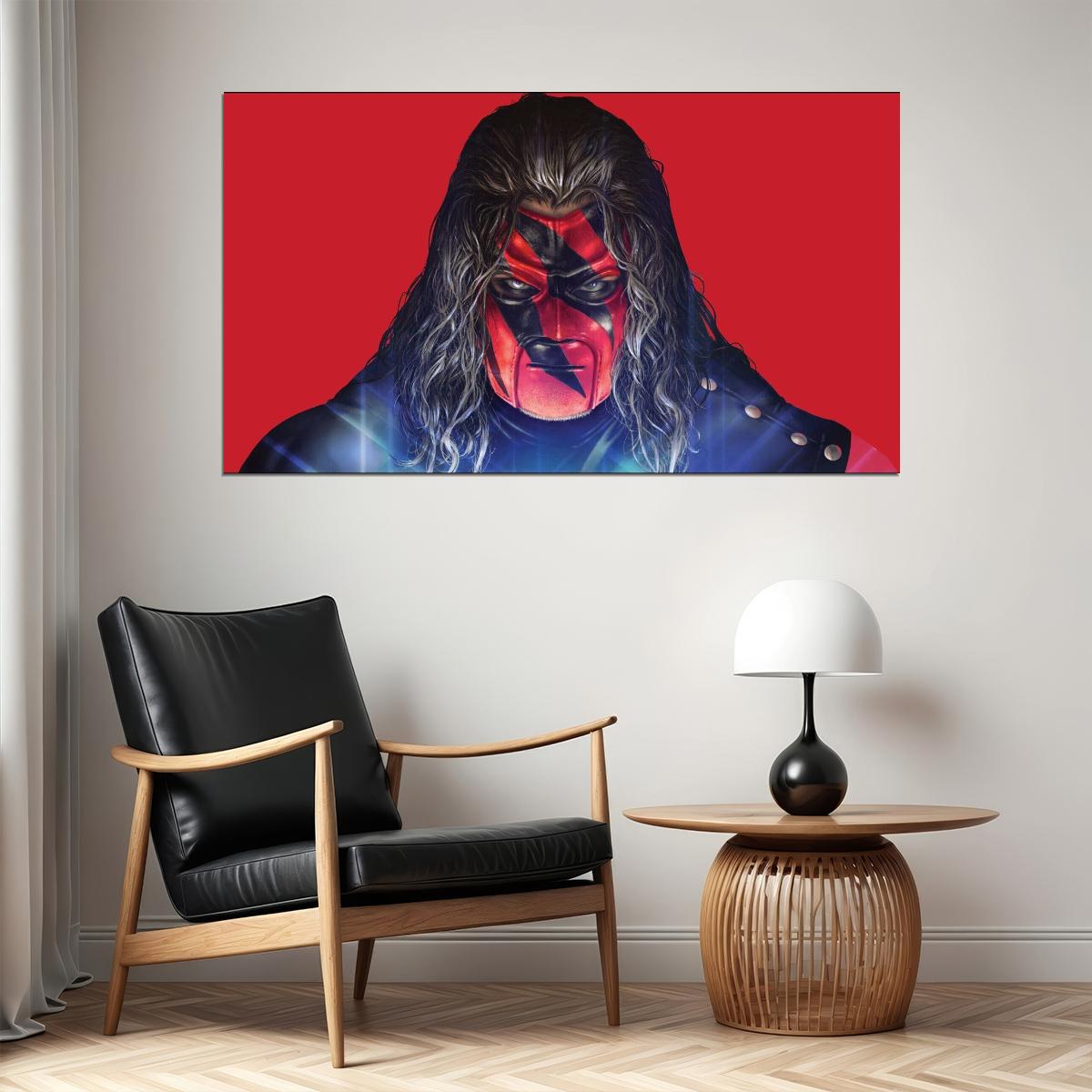 Superstar Kane Wrestling Poster Iconic Wwe Legend Wall Art - xonomax