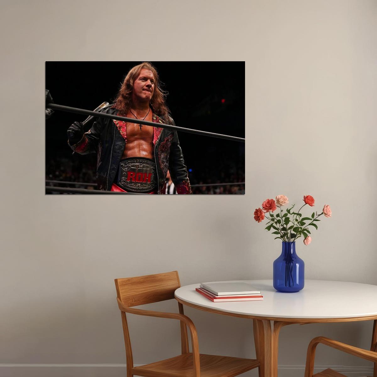 Chris Jericho Poster Professional Wrestler Wall Art Wwe Superstar Print - xonomax