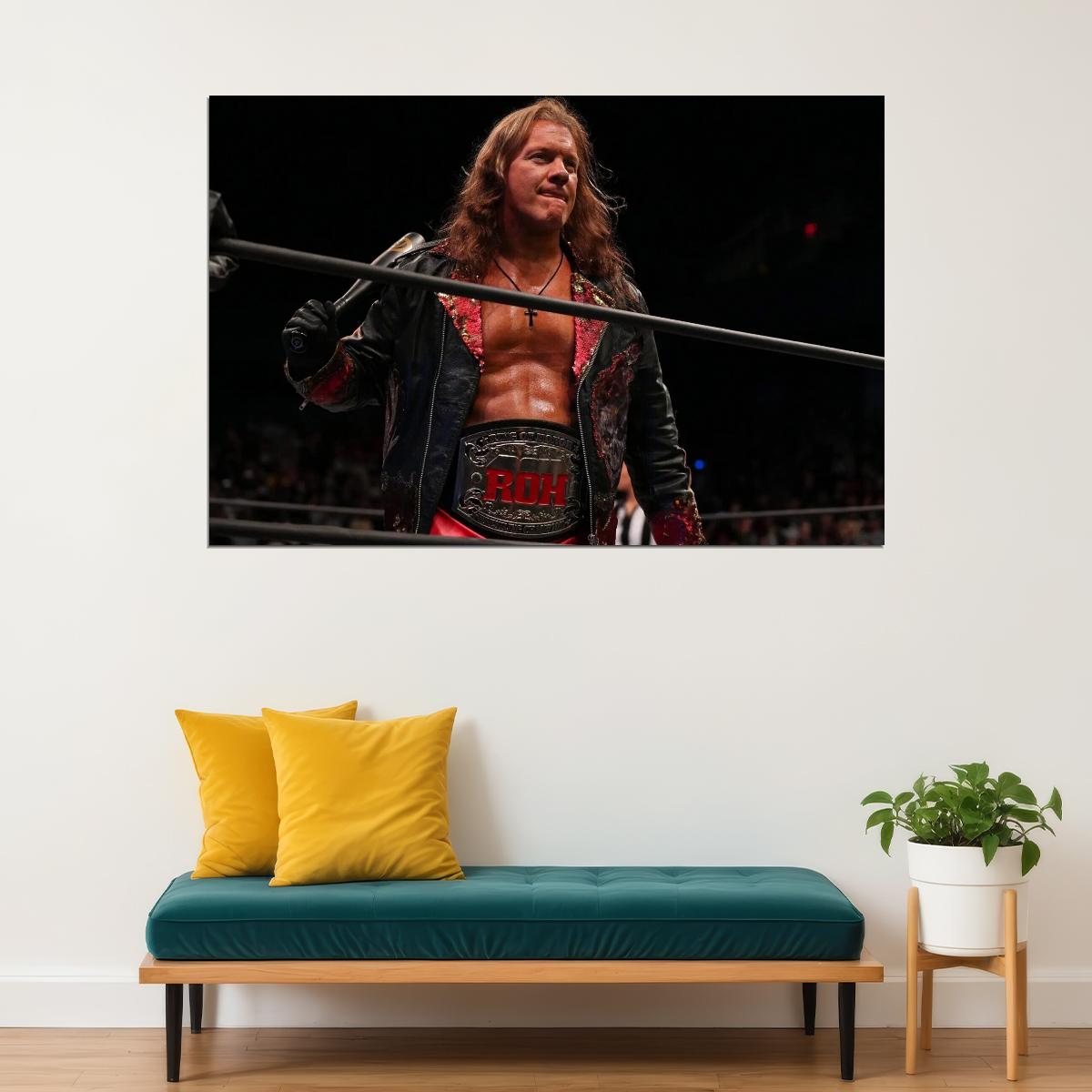 Chris Jericho Poster Professional Wrestler Wall Art Wwe Superstar Print - xonomax