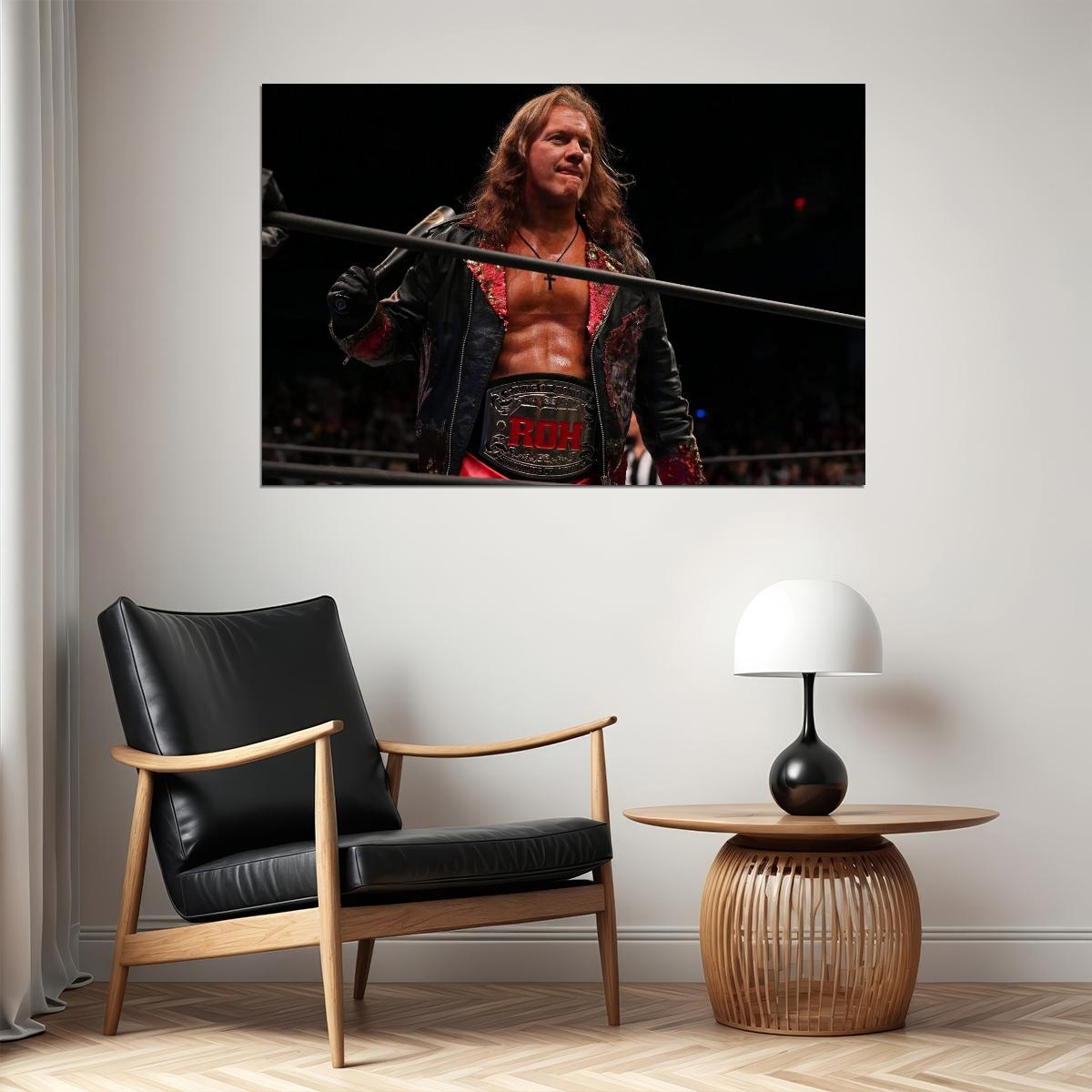 Chris Jericho Poster Professional Wrestler Wall Art Wwe Superstar Print - xonomax