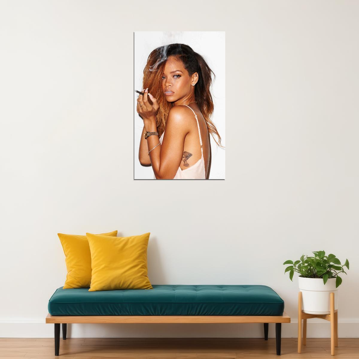 Rihanna Music Poster Singer Wall Art Print