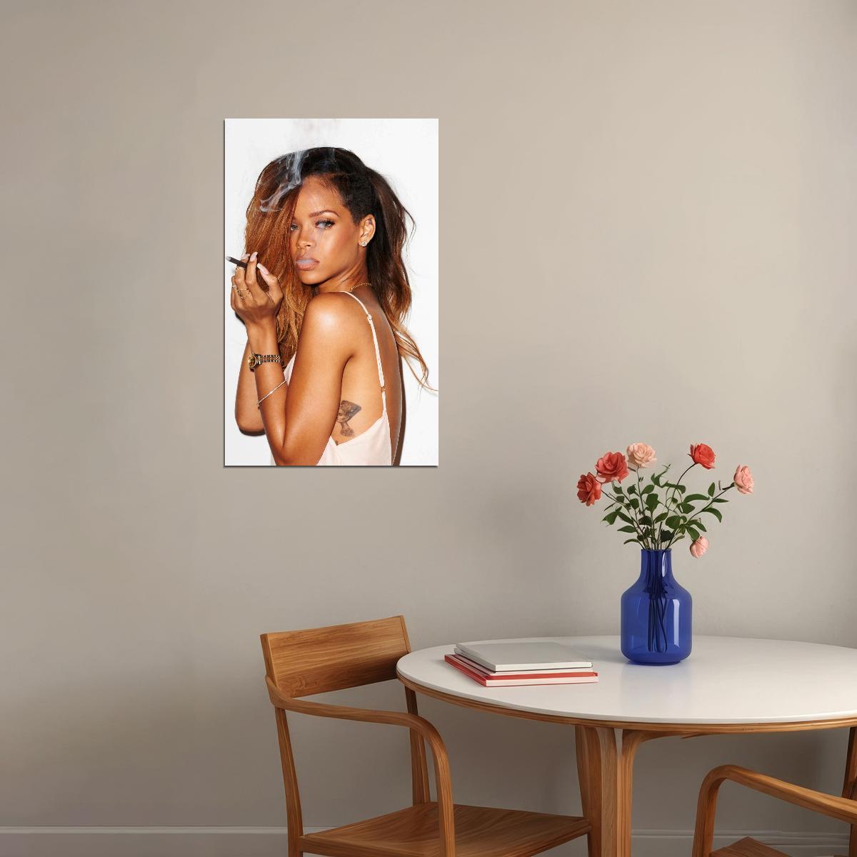 Rihanna Music Poster Singer Wall Art Print