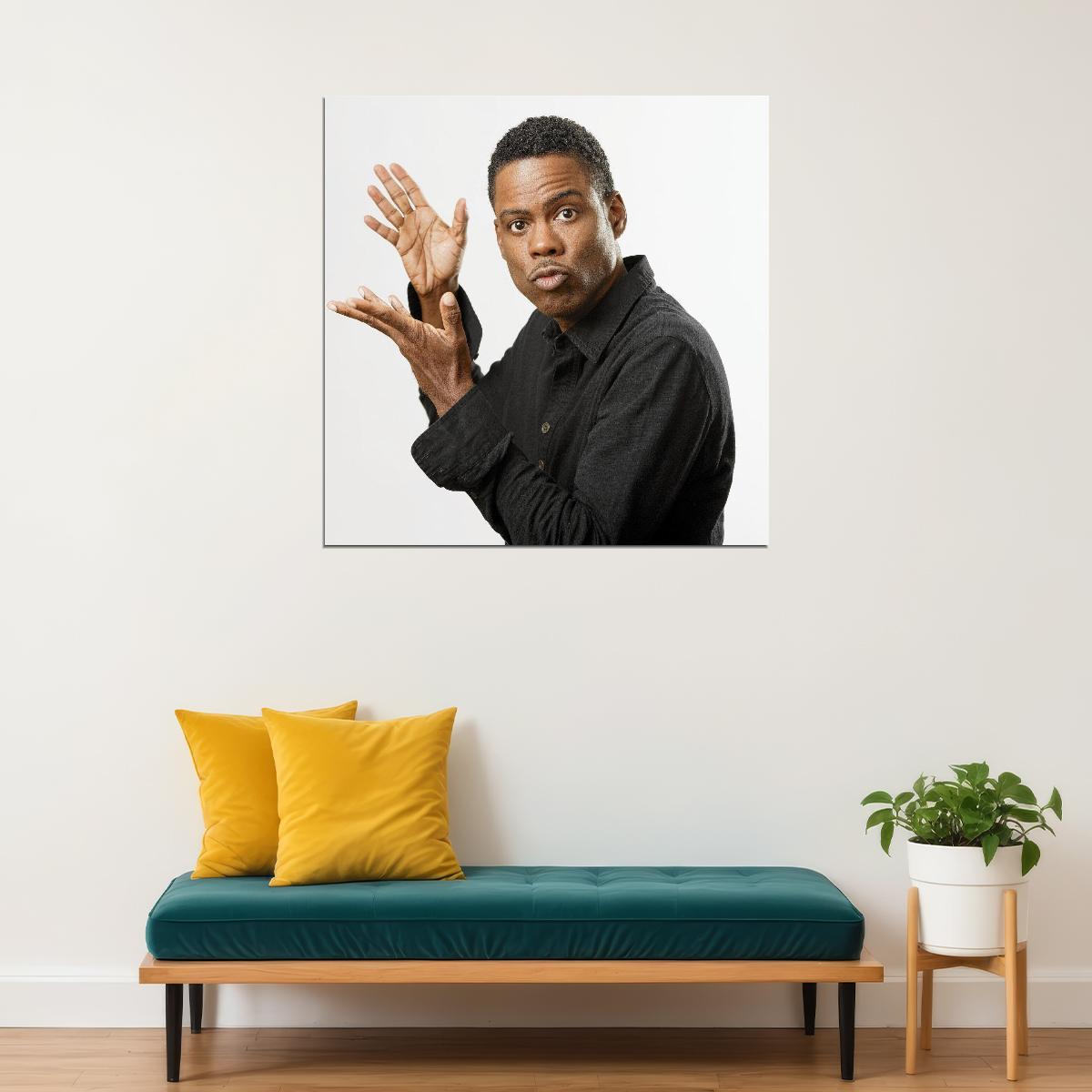 Chris Rock Poster Comedian Wall Art Stand-up Comedy Print