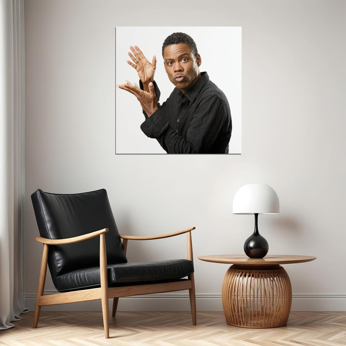 Chris Rock Poster Comedian Wall Art Stand-up Comedy Print
