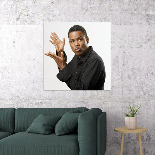 Chris Rock Poster Comedian Wall Art Stand-up Comedy Print - xonomax