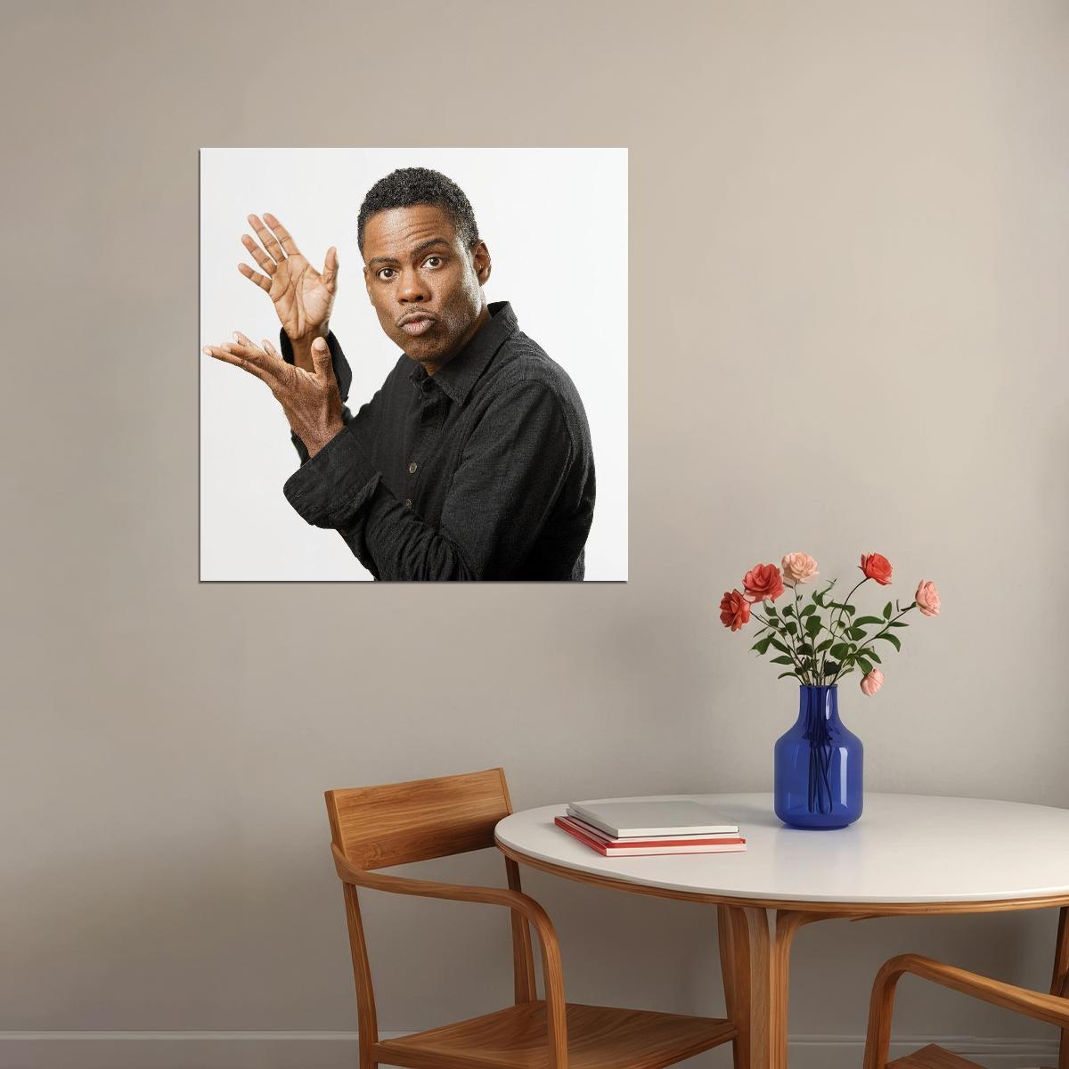 Chris Rock Poster Comedian Wall Art Stand-up Comedy Print