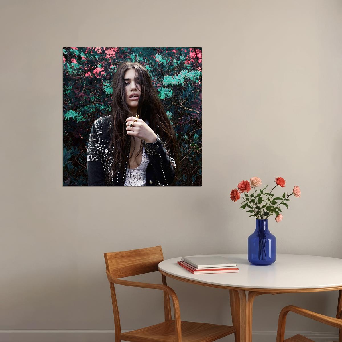 Dua Lipa Poster Pop Music Wall Art Singer-songwriter Print