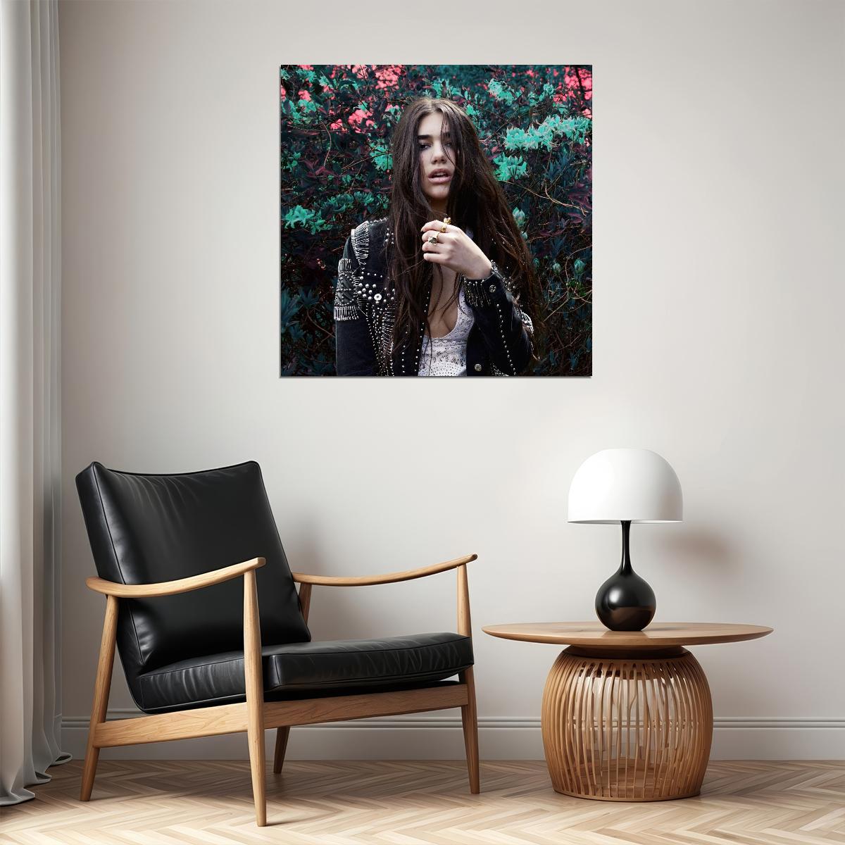 Dua Lipa Poster Pop Music Wall Art Singer-songwriter Print - xonomax