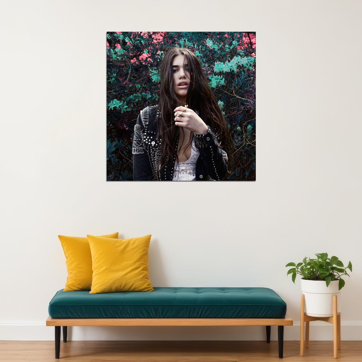 Dua Lipa Poster Pop Music Wall Art Singer-songwriter Print - xonomax