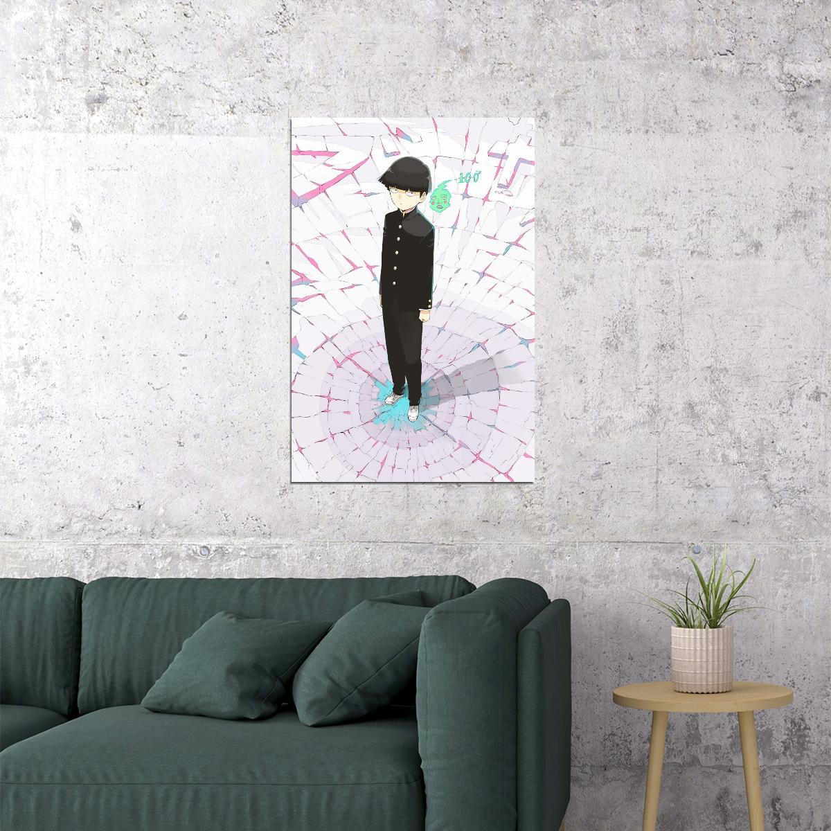 Mob Psycho 100 Anime Poster Japanese Manga Art Wall Print