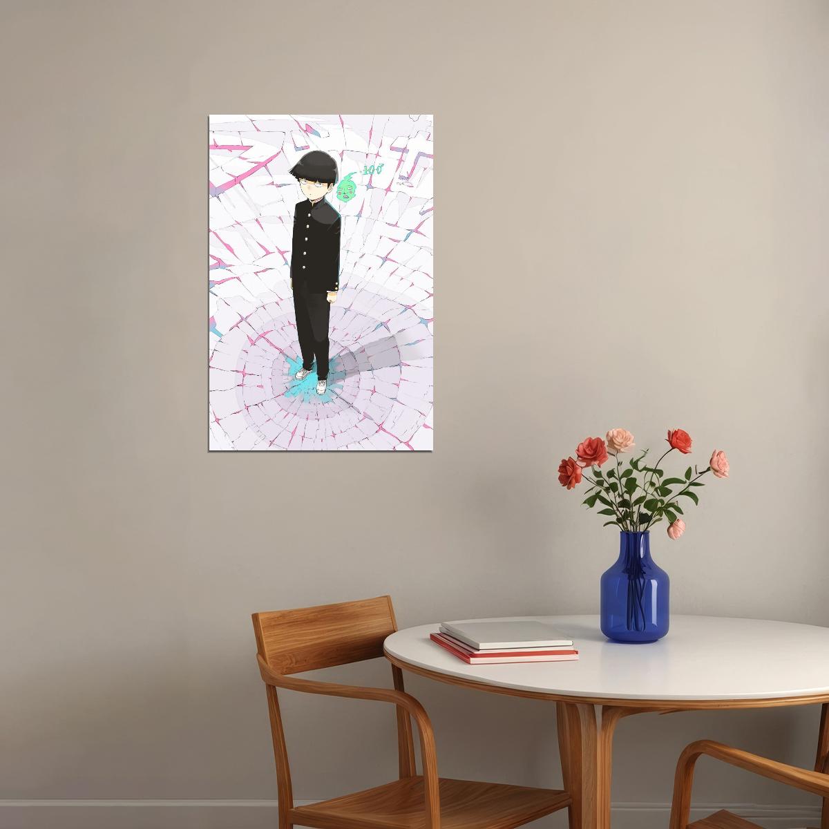 Mob Psycho 100 Anime Poster Japanese Manga Art Wall Print