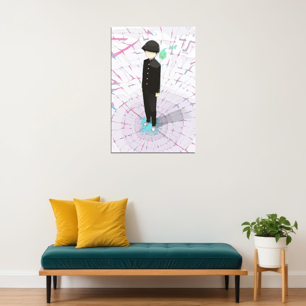 Mob Psycho 100 Anime Poster Japanese Manga Art Wall Print