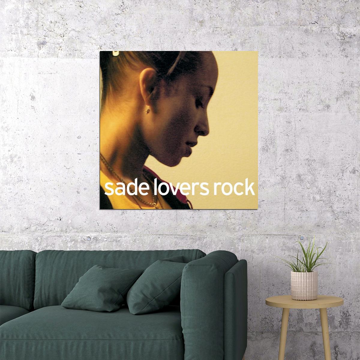 Sade Lovers Rock Album Cover Art Music Poster Iconic Singer Wall Print