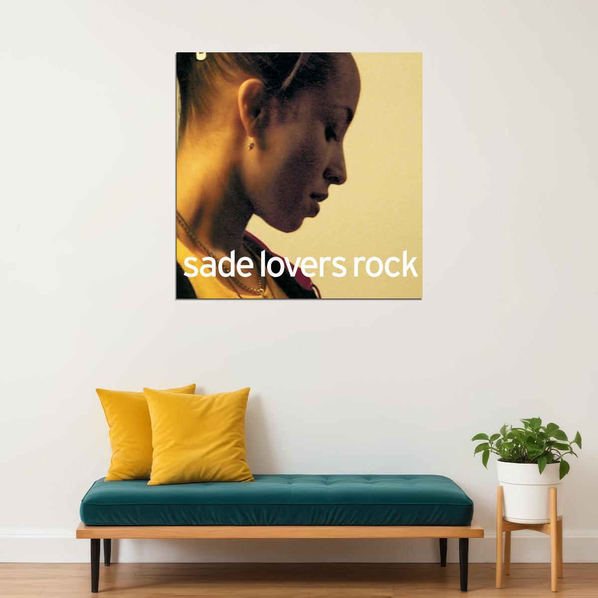 Sade Lovers Rock Album Cover Art Music Poster Iconic Singer Wall Print