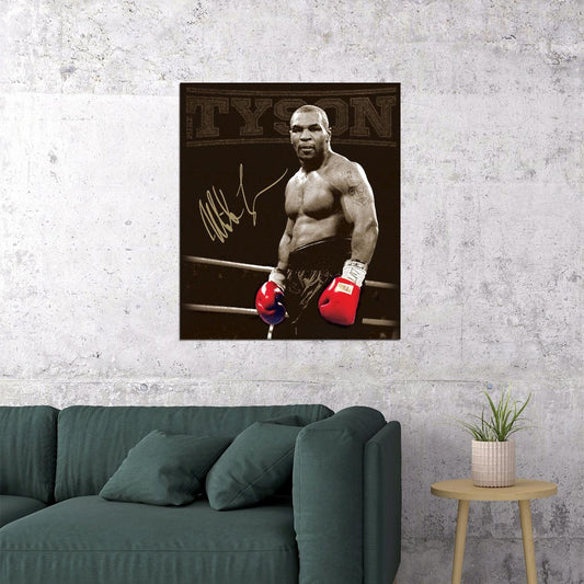 Mike Tyson Boxing Poster Motivational Sports Print Wall Art - xonomax