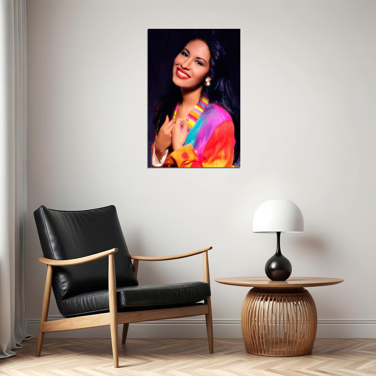 Selena Music Poster Iconic Latin Singer Stunning Artist Wall Print