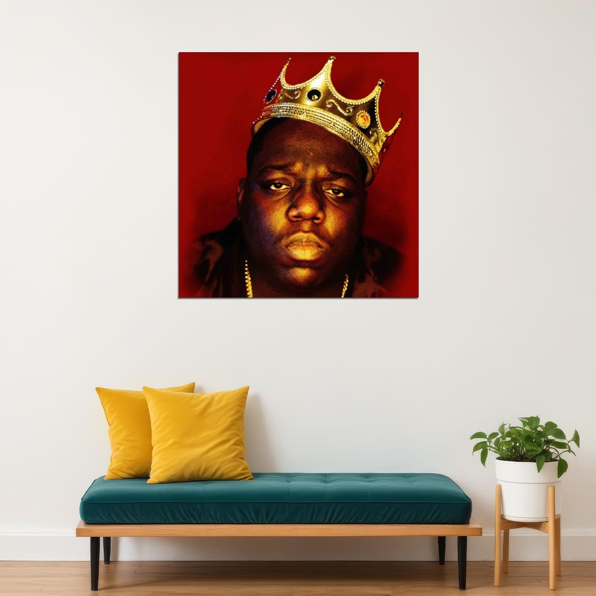 The Notorious B.i.g. Album Cover Art Rap Music Poster Iconic Hip Hop Artist Print