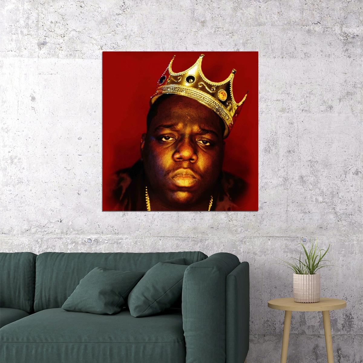 The Notorious B.i.g. Album Cover Art Rap Music Poster Iconic Hip Hop Artist Print