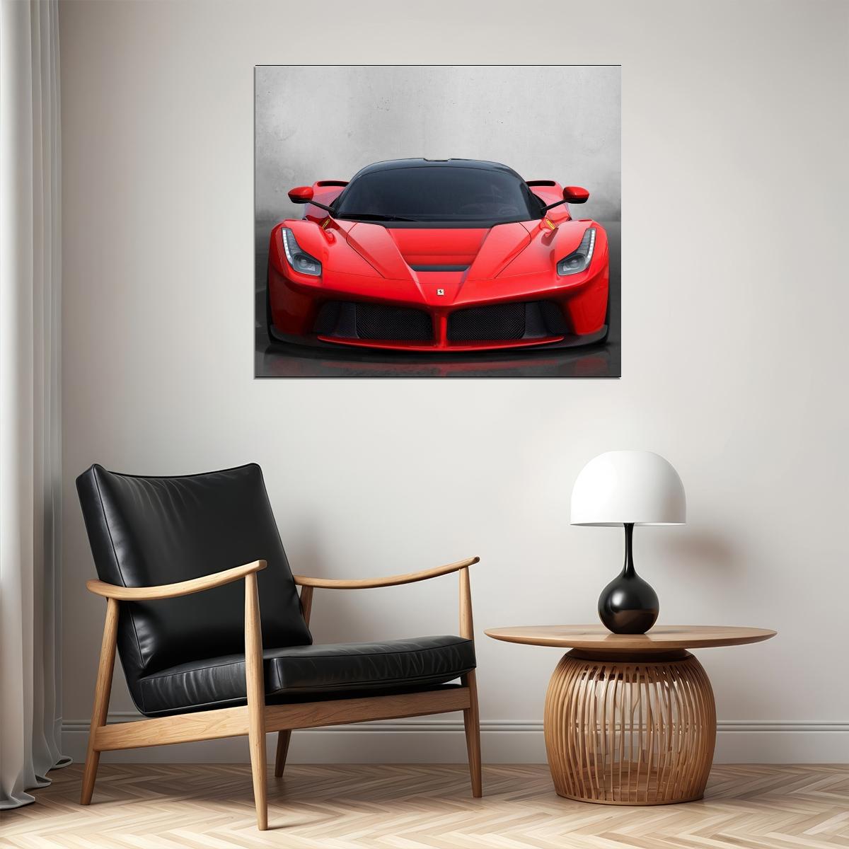 Ferrari Poster Luxury Sports Car Wall Art Italian Automotive Print - xonomax