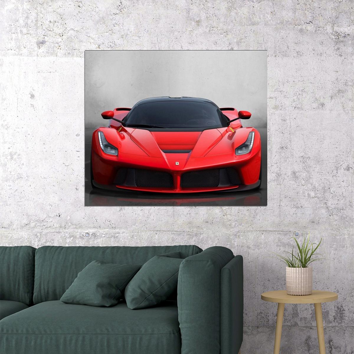 Ferrari Poster Luxury Sports Car Wall Art Italian Automotive Print - xonomax