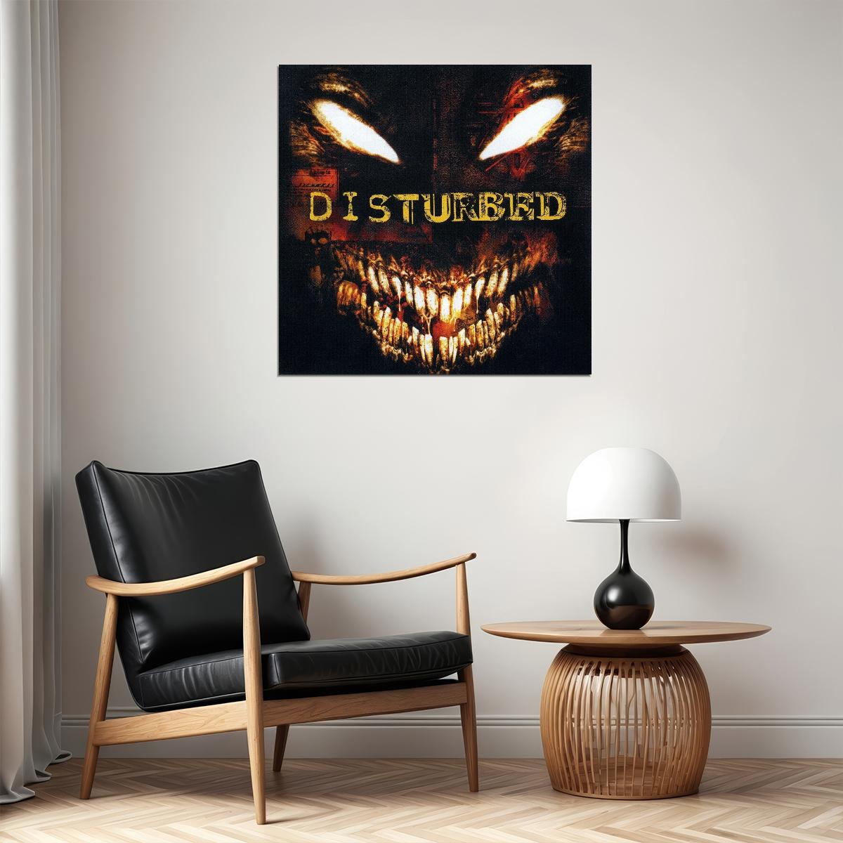Disturbed Band Poster Rock Music Wall Art Heavy Metal Music Print - xonomax