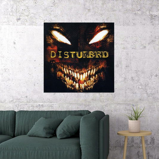 Disturbed Band Poster Rock Music Wall Art Heavy Metal Music Print - xonomax