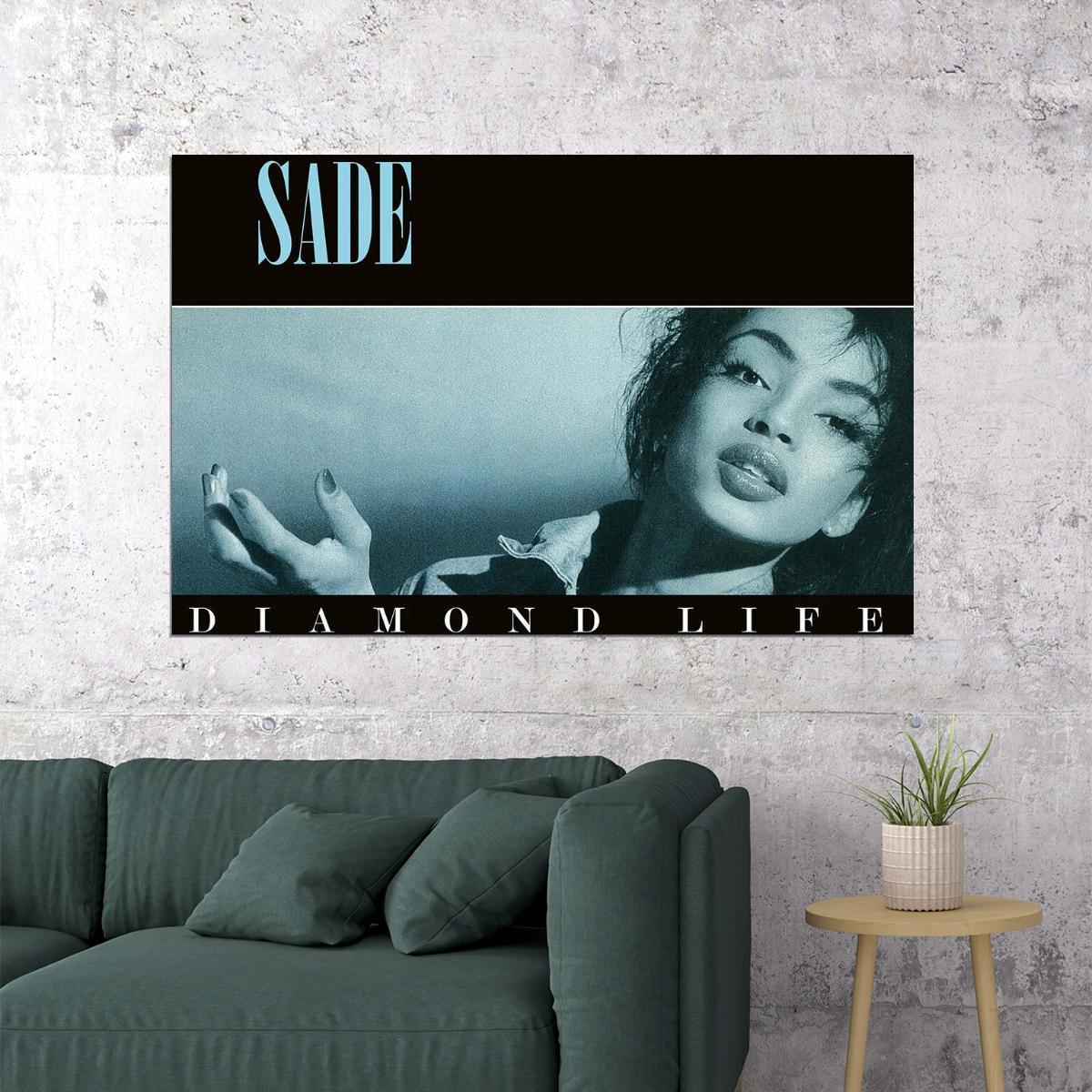 Sade Adu Sizes Music Poster Famous Singer 1980s 1990s Wall Print