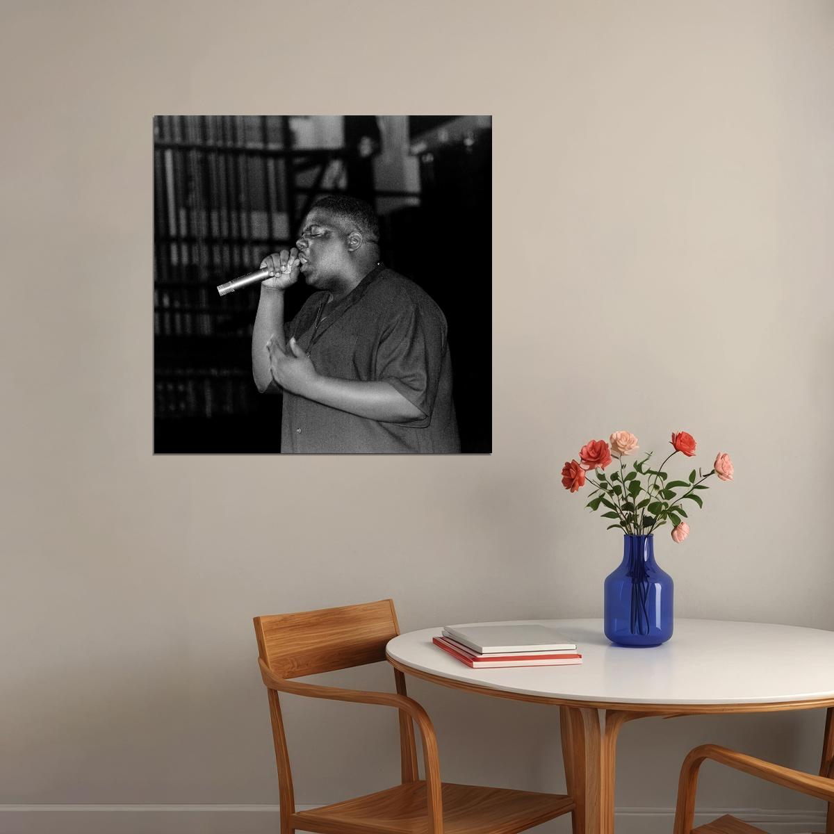 The Notorious B.i.g. Rap Music Poster Iconic Hip Hop Artist Print - xonomax