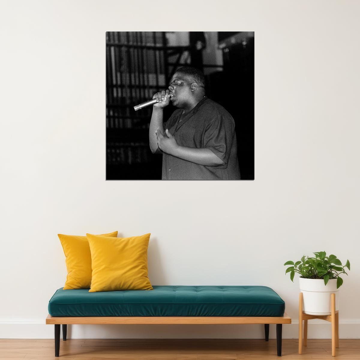 The Notorious B.i.g. Rap Music Poster Iconic Hip Hop Artist Print - xonomax