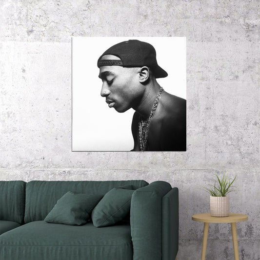 Tupac Shakur 2pac Sizes Album Cover Art Rap Music Poster Iconic Hip Hop Artist Print - xonomax