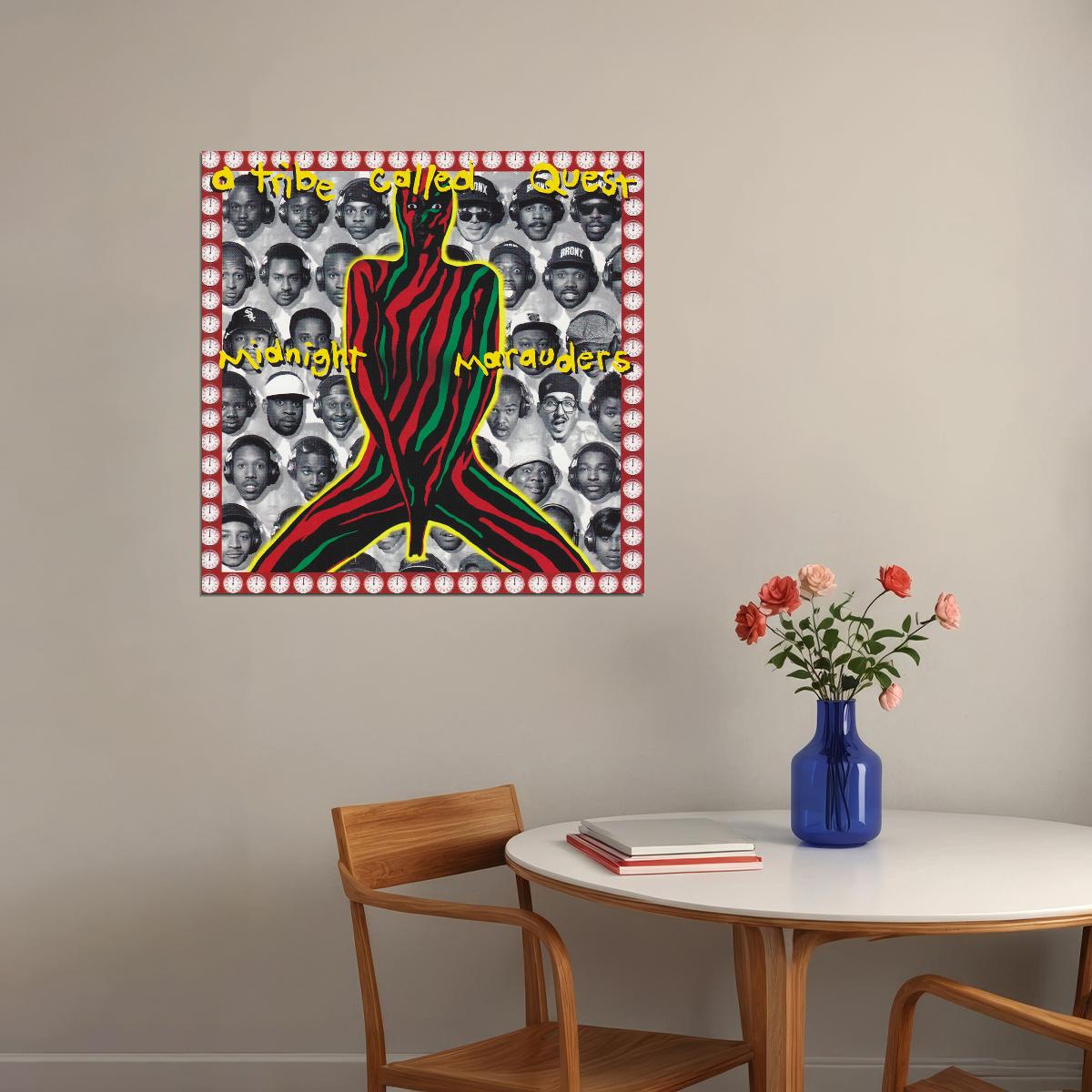 A Tribe Called Quest Midnight Marauders Album Cover Art Hip-hop Music Poster Rap Print - xonomax