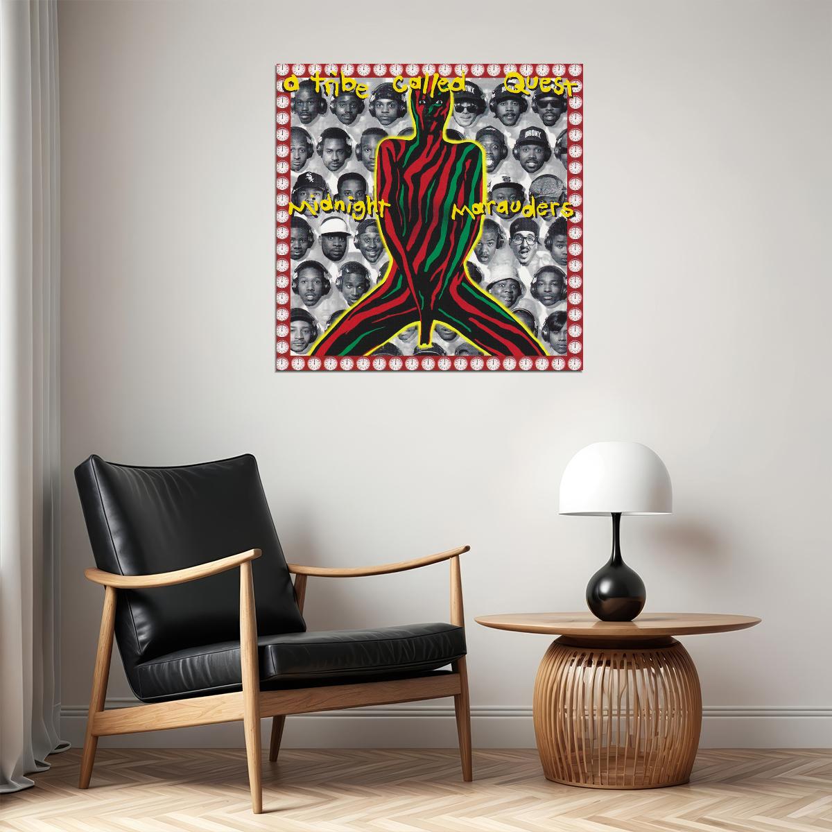 A Tribe Called Quest Midnight Marauders Album Cover Art Hip-hop Music Poster Rap Print - xonomax