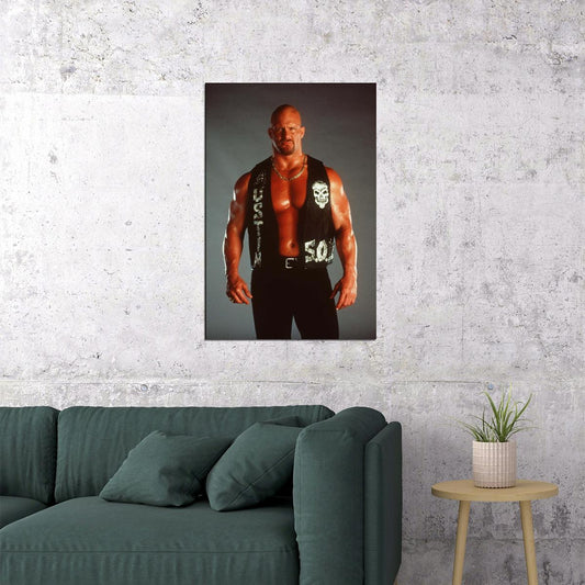 Stone Cold Steve Austin Wrestling Poster Wwe Legend Print - xonomax