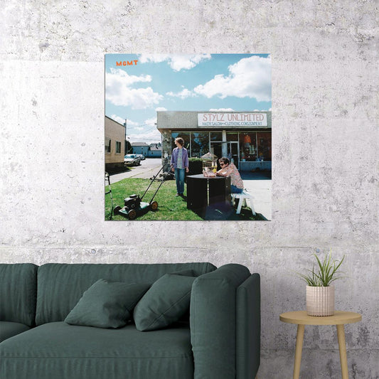 Mgmt Album Cover Art Music Poster Indie Rock Wall Print - xonomax
