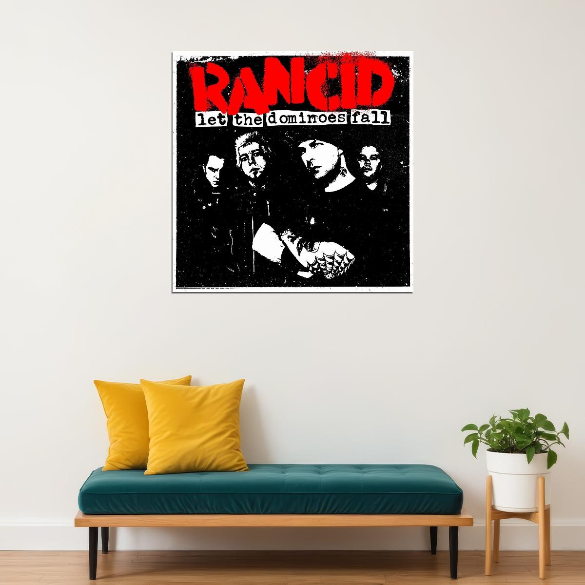Rancid Let The Dominoes Fall Album Cover Art Punk Rock Music Poster Band Wall Print - xonomax