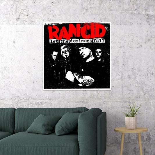 Rancid Let The Dominoes Fall Album Cover Art Punk Rock Music Poster Band Wall Print - xonomax