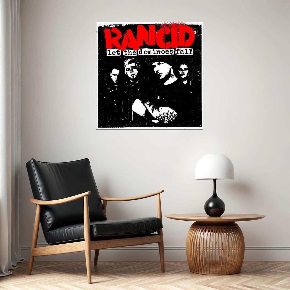 Rancid Let The Dominoes Fall Album Cover Art Punk Rock Music Poster Band Wall Print - xonomax