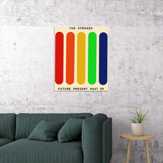 The Strokes Future Present Past Album Cover Art Music Poster Iconic Rock Band Print - xonomax