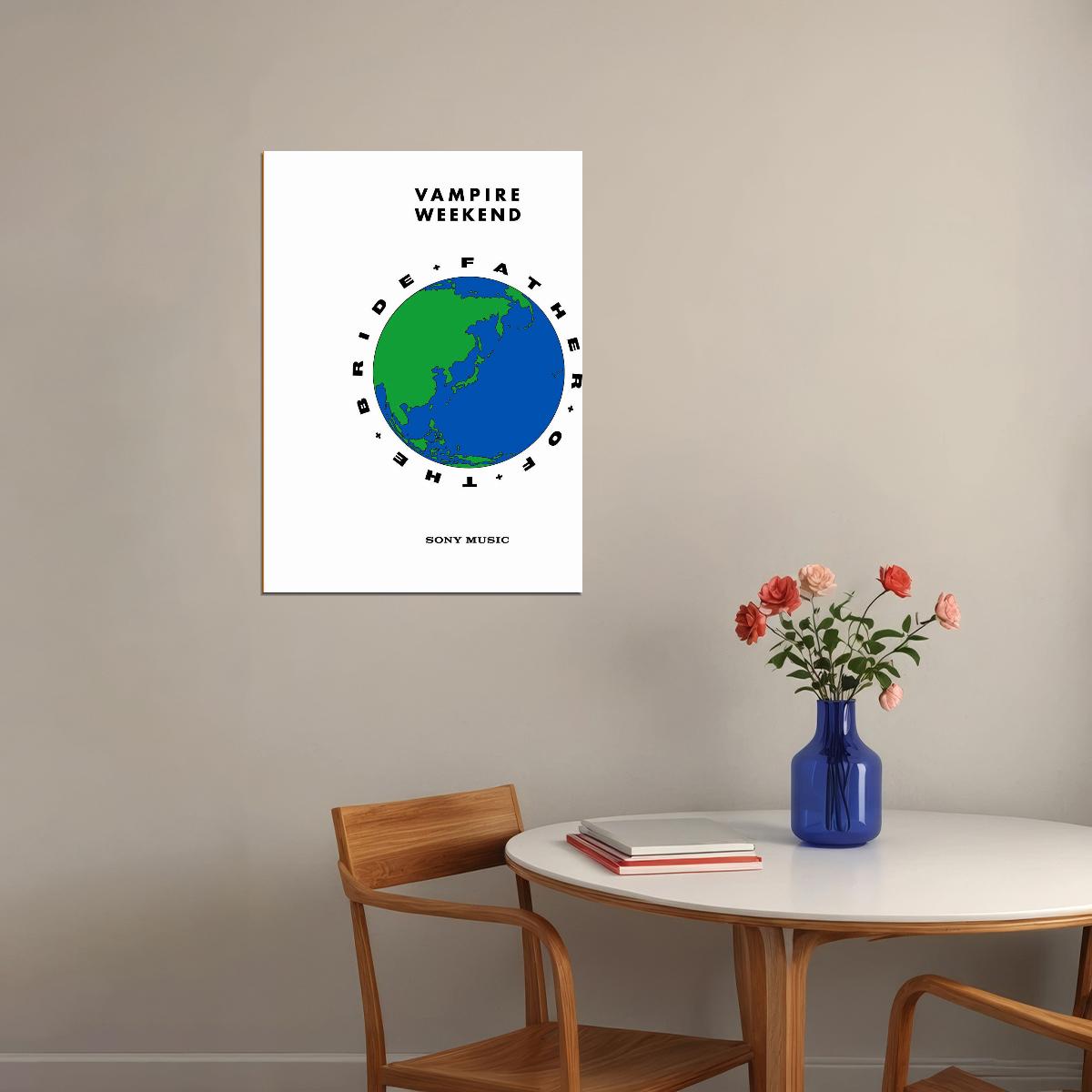 Vampire Weekend Father Of The Bride Album Cover Art Rock Music Poster Iconic Indie Band - xonomax