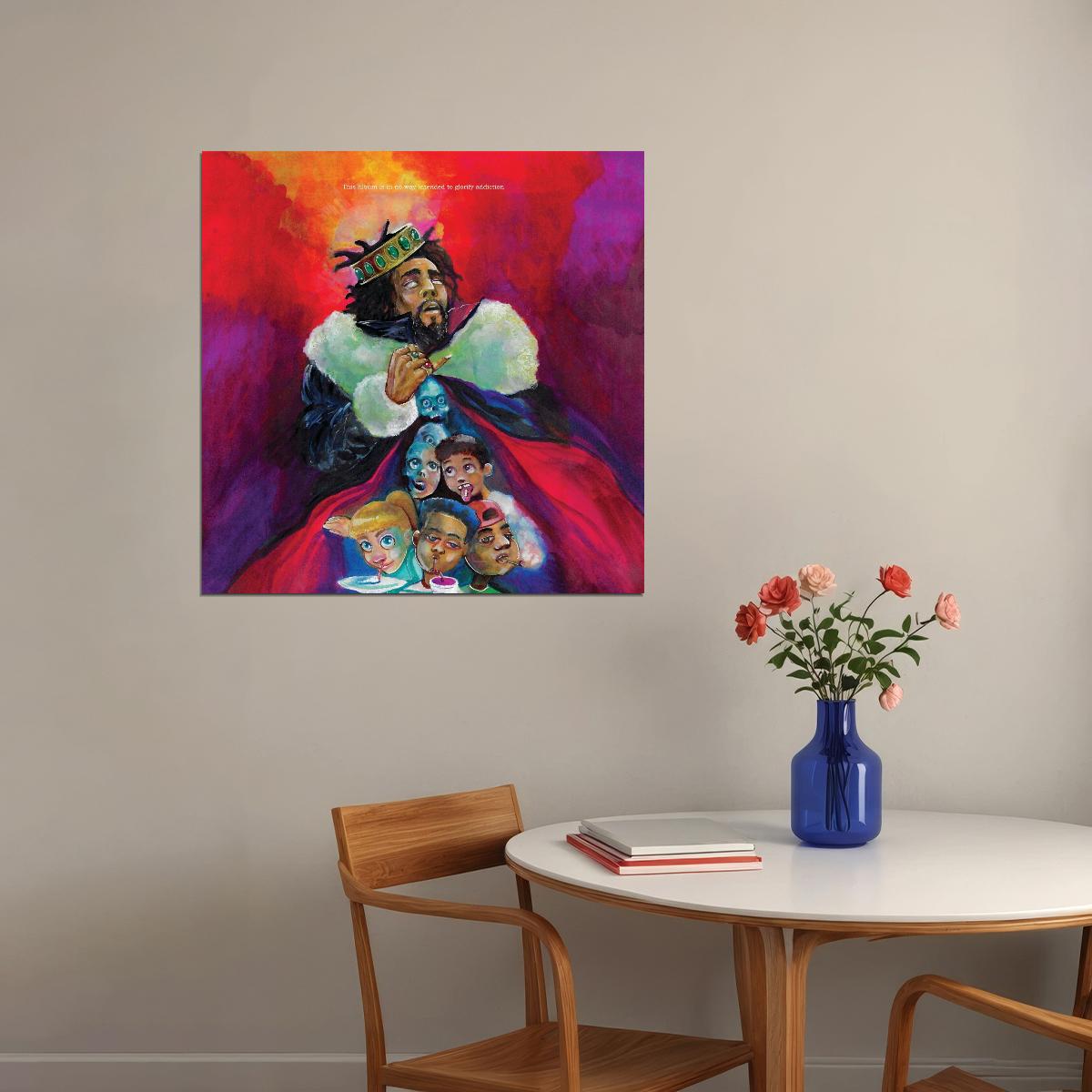 J. Cole Kod Album Cover Art Hip-hop Music Poster Rap Artist Music Print