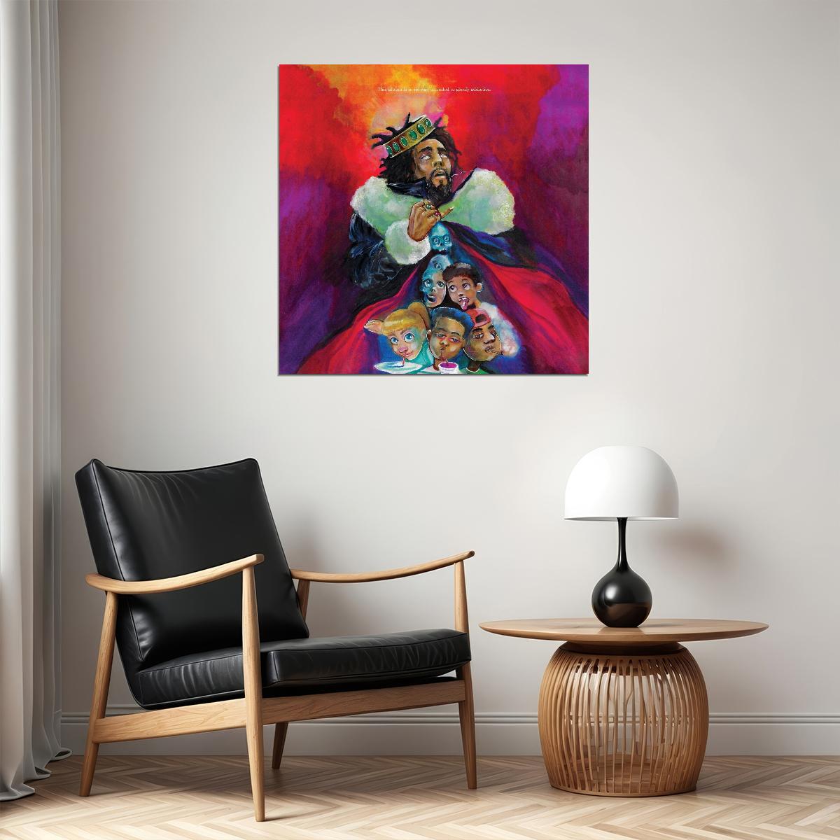 J. Cole Kod Album Cover Art Hip-hop Music Poster Rap Artist Music Print