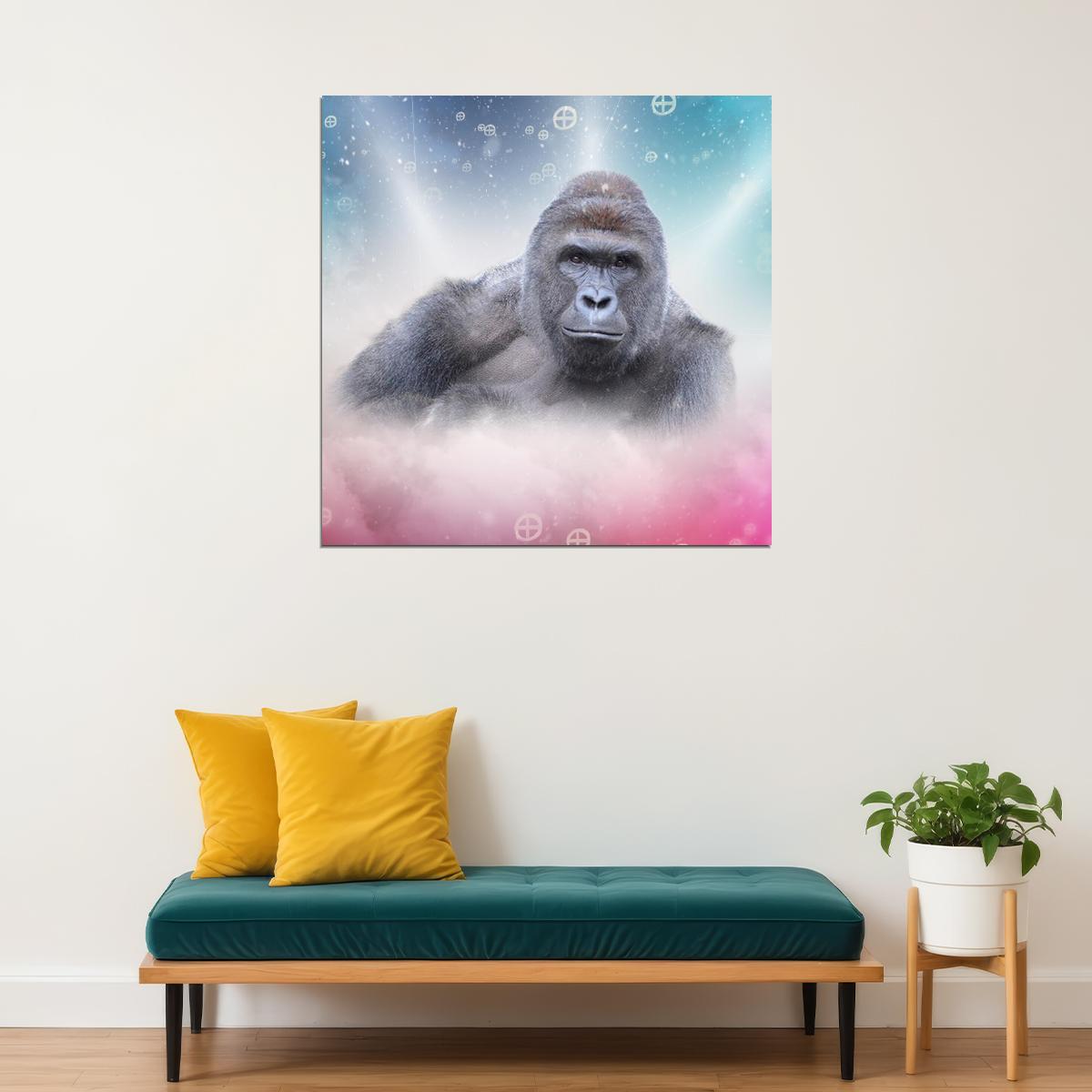 Harambe Gorilla Poster Tribute Wall Art Animal Memorial Print