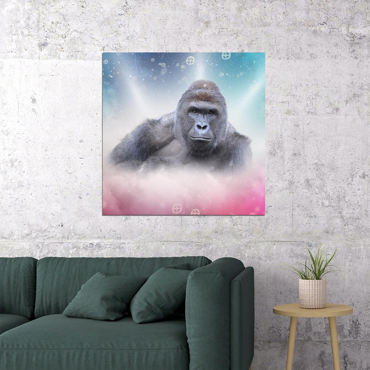 Harambe Gorilla Poster Tribute Wall Art Animal Memorial Print