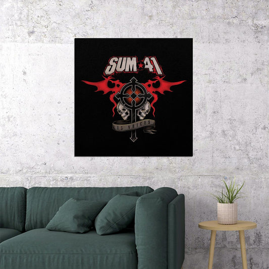 Sum 41 13 Voices Album Cover Art Music Poster Iconic Punk Rock Band Print - xonomax